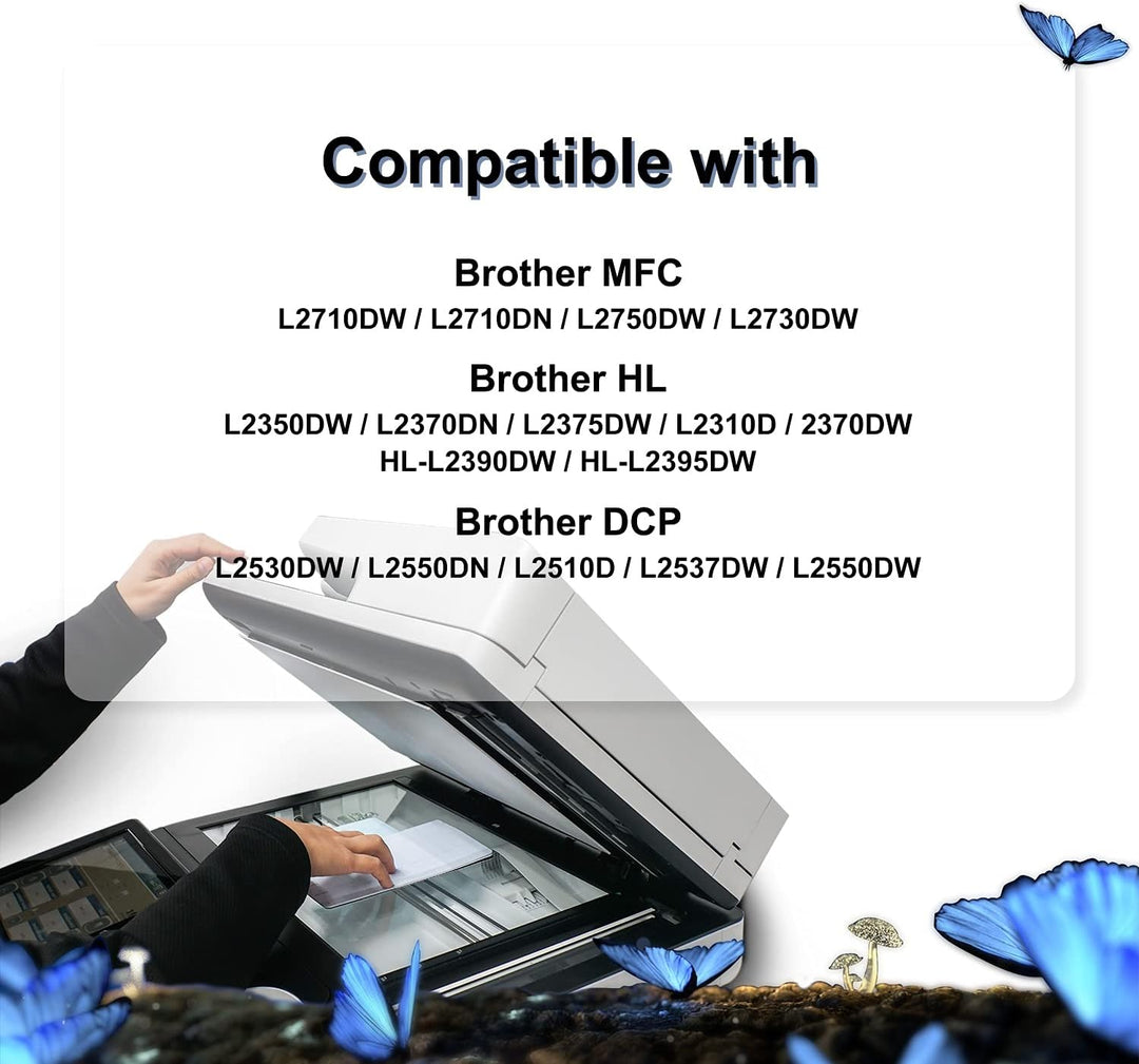 LOSMANN 2X Toner Kompatibel MIT CHIP für Brother TN-2420 TN-2410 TN2420 für Brother HL-L2350DW HL-L2