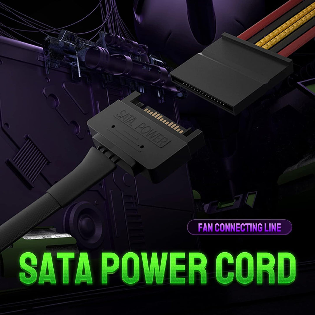 Asiahorse FS-9001 PWM RGB Gehäuselüfter, 120MM PC Lüfter, Leiser Computerlüfter für PC-Gehäuse und C