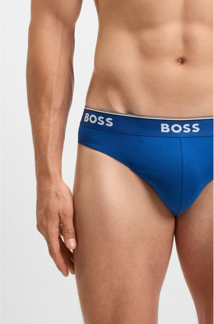 BOSS Herren Power Slips Briefs Unterhosen Cotton Stretch 3er Pack Set: Slips+Boxershorts XL New - Op