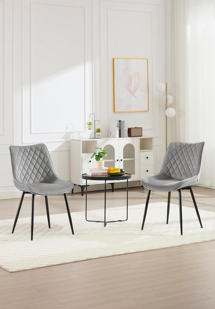 WOLTU 4 x Esszimmerstühle 4er Set Esszimmerstuhl Küchenstuhl Polsterstuhl Design Stuhl mit Rückenleh