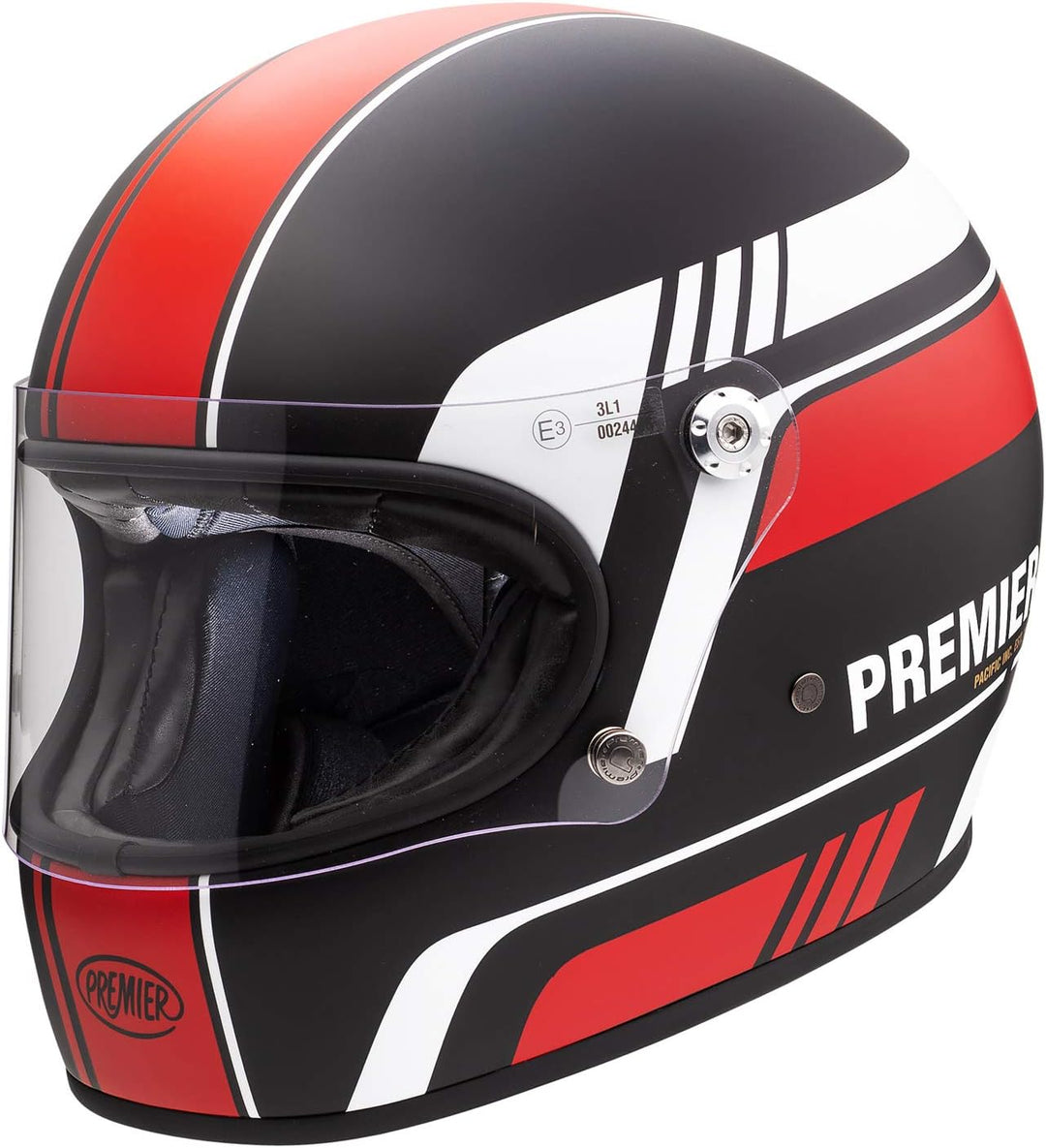 Premier HELM TROPHY BL 92 BM,SCHWARZ/ROT/WEISS,XS