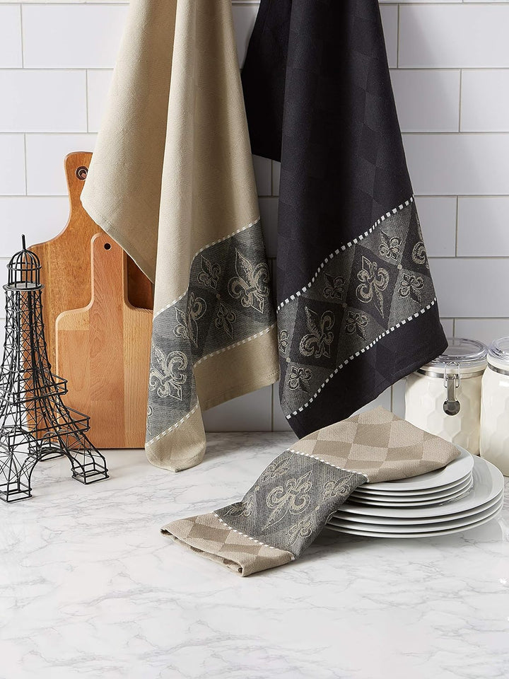DII 100% Baumwolle, maschinenwaschbar, Everyday Kitchen Basic, Ultra saugstark, Jacquard Dekorative