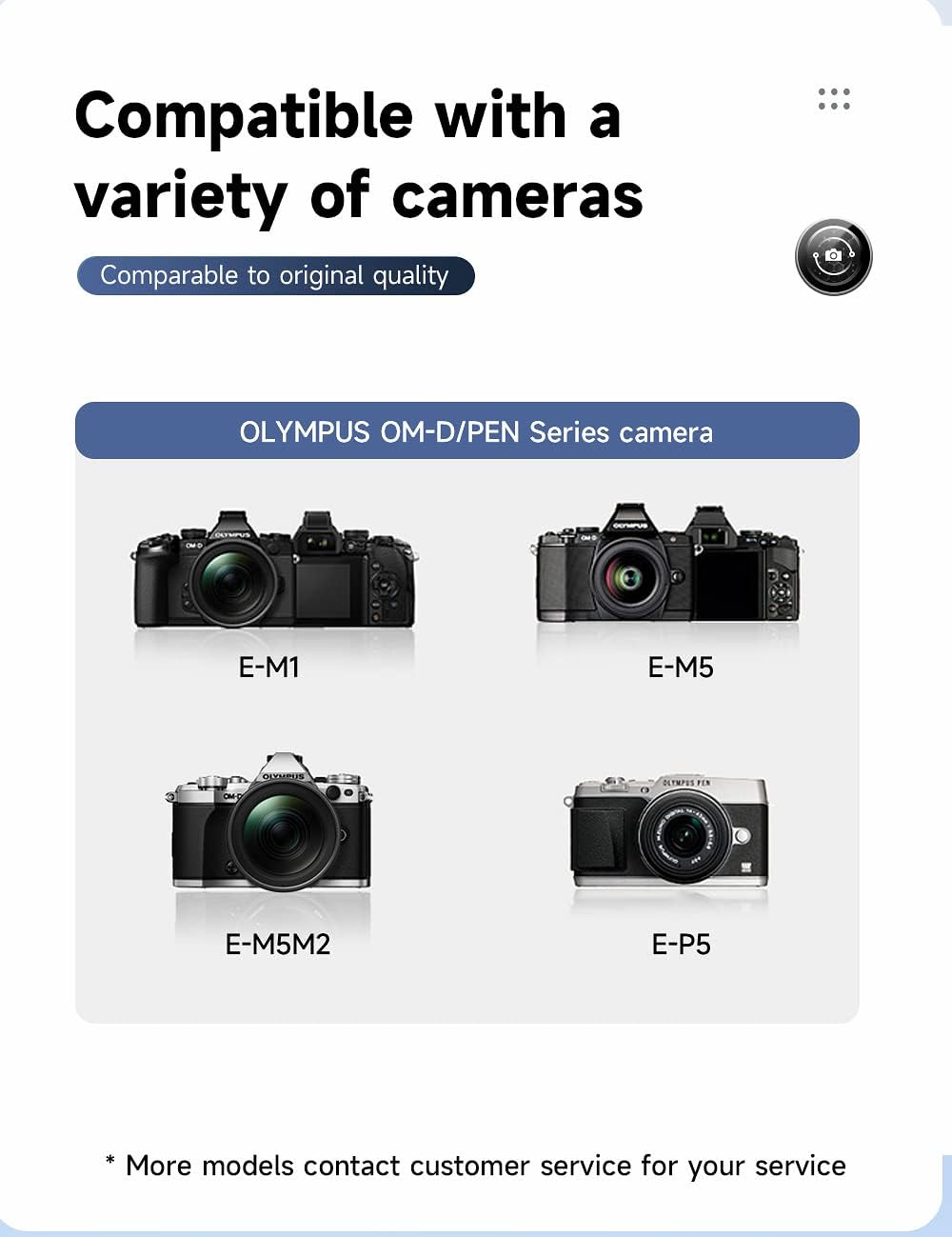 CITYORK Ersatz Akku BLN-1 (2er Pack) und Schnell Doppel LCD Akku Ladegerät für Olympus BLN-1 OM-D E-