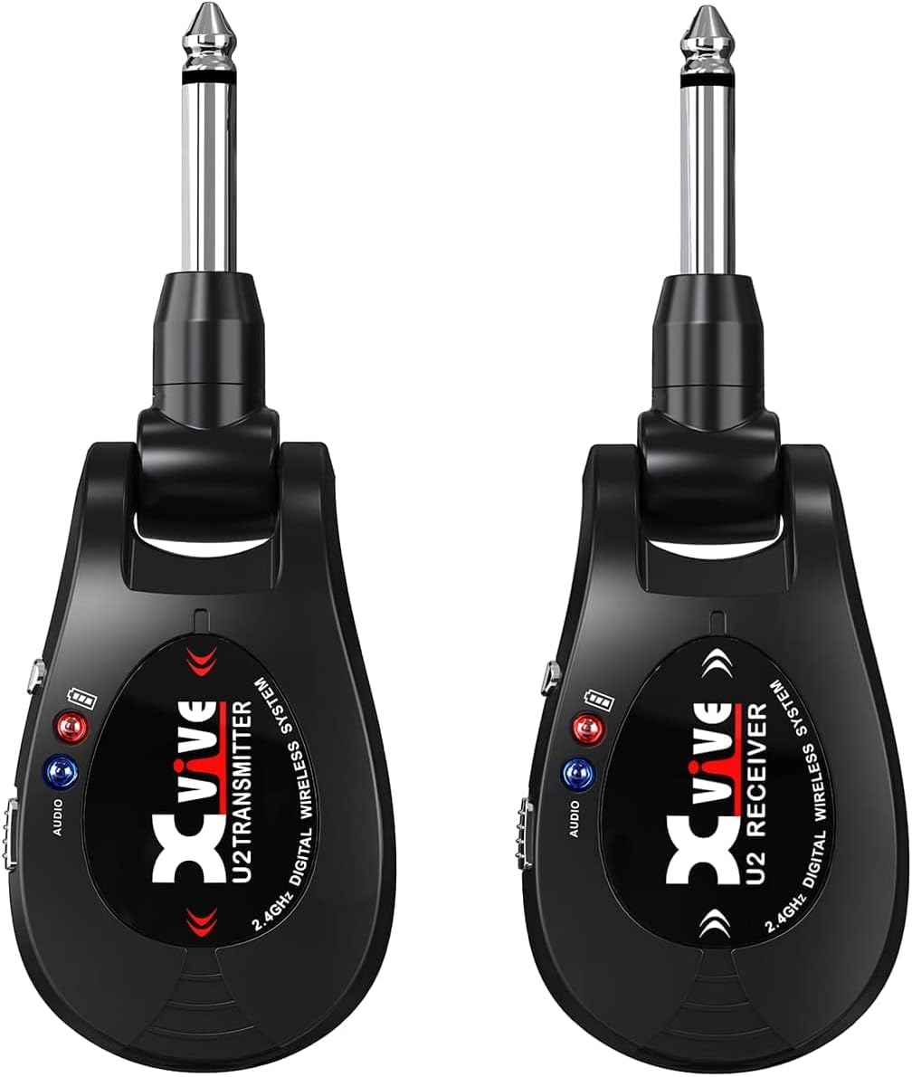 Xvive U2 Drahtloses Gitarren system 2,4 GHz Wireless Gitarren Sender Empfänger für E-Gitarre, Bass,