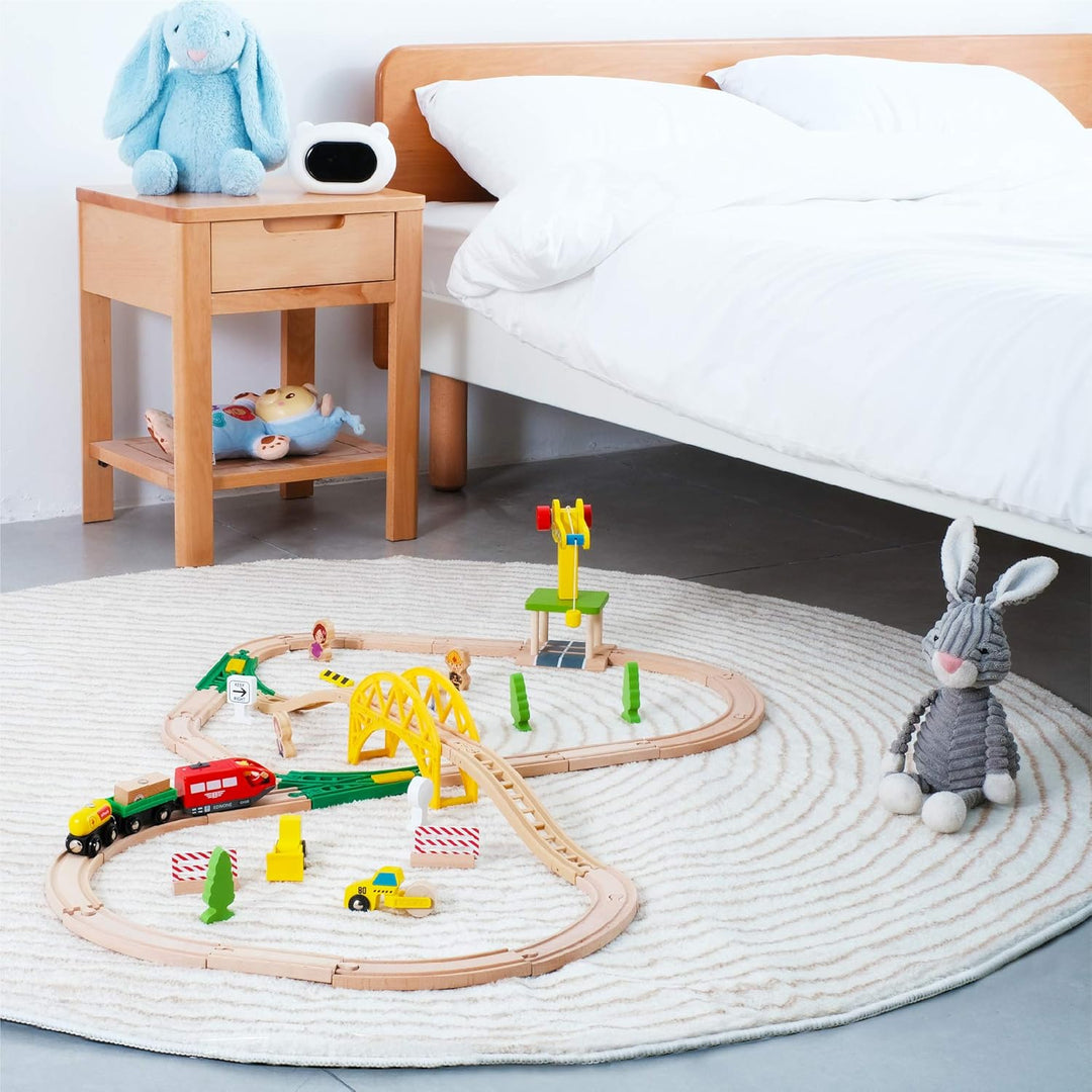 wuuhoo® Holzeisenbahn Paulchen im Set für Kinder - Spielzeugeisenbahn aus Holz, Eisenbahn Set mit Ho