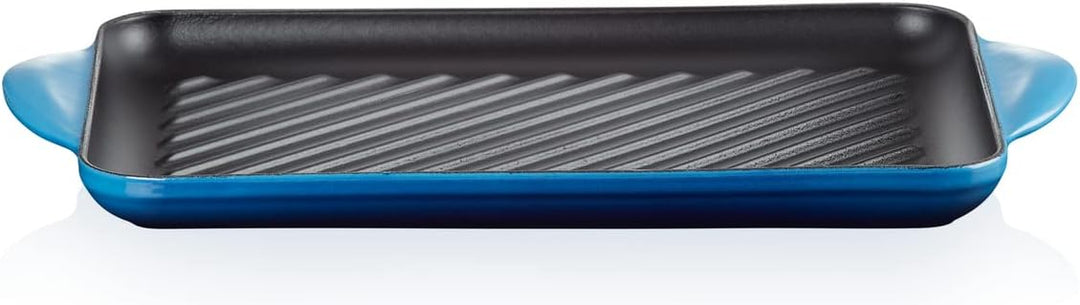 Le Creuset Rechteckige Grillplatte aus Gusseisen, 32 cm, Für alle Herdarten inkl. Induktion geeignet