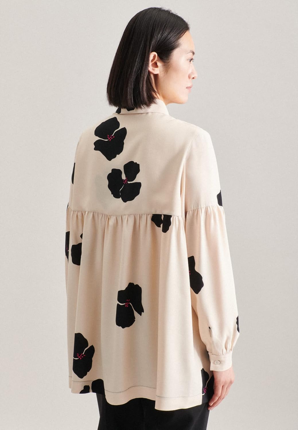 Seidensticker Damen Bluse - Fashion Bluse - Regular Fit - tailliert - Hemd Blusen Kragen - Bügelleic