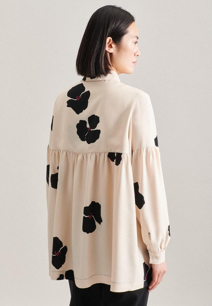 Seidensticker Damen Bluse - Fashion Bluse - Regular Fit - tailliert - Hemd Blusen Kragen - Bügelleic