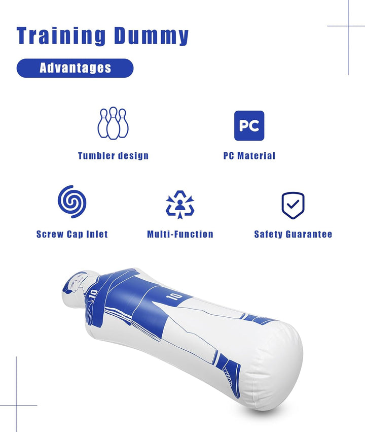 Gugxiom Aufblasbares Fussball-Dummy-Luftmodell, Verdickter Umweltschutz-PC, der Nicht Herunterfällt,