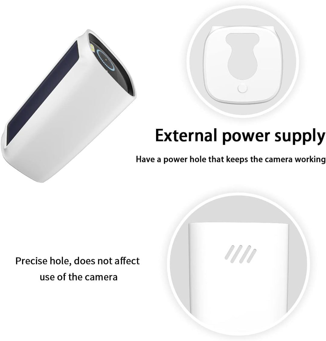 HOLACA Silikonhülle kompatibel mit eufy Security S330 eufyCam 3, wasserdicht, weich, leicht, langleb