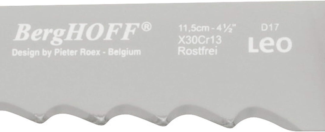 BergHoff Steak Messer 4-teilig (Barbecue-Messer, Fleischmesser, Soft Touch Griff, Besteck-Set, Pizza