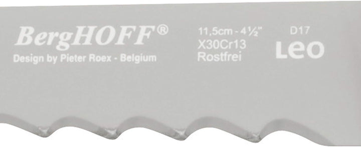 BergHoff Steak Messer 4-teilig (Barbecue-Messer, Fleischmesser, Soft Touch Griff, Besteck-Set, Pizza