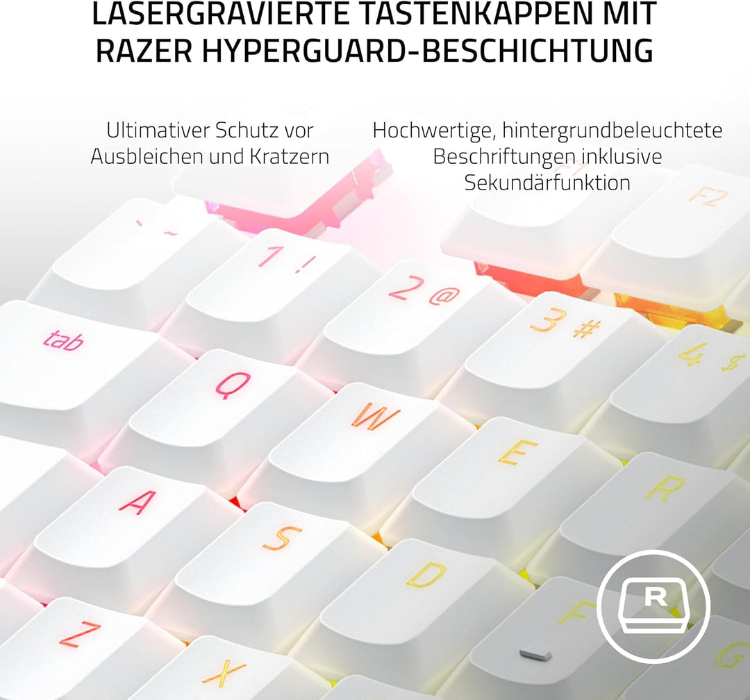 Razer DeathStalker V2 Pro Tenkeyless (Red Switch) - Kabellose Optische Low-Profile-Gaming-Tastatur (