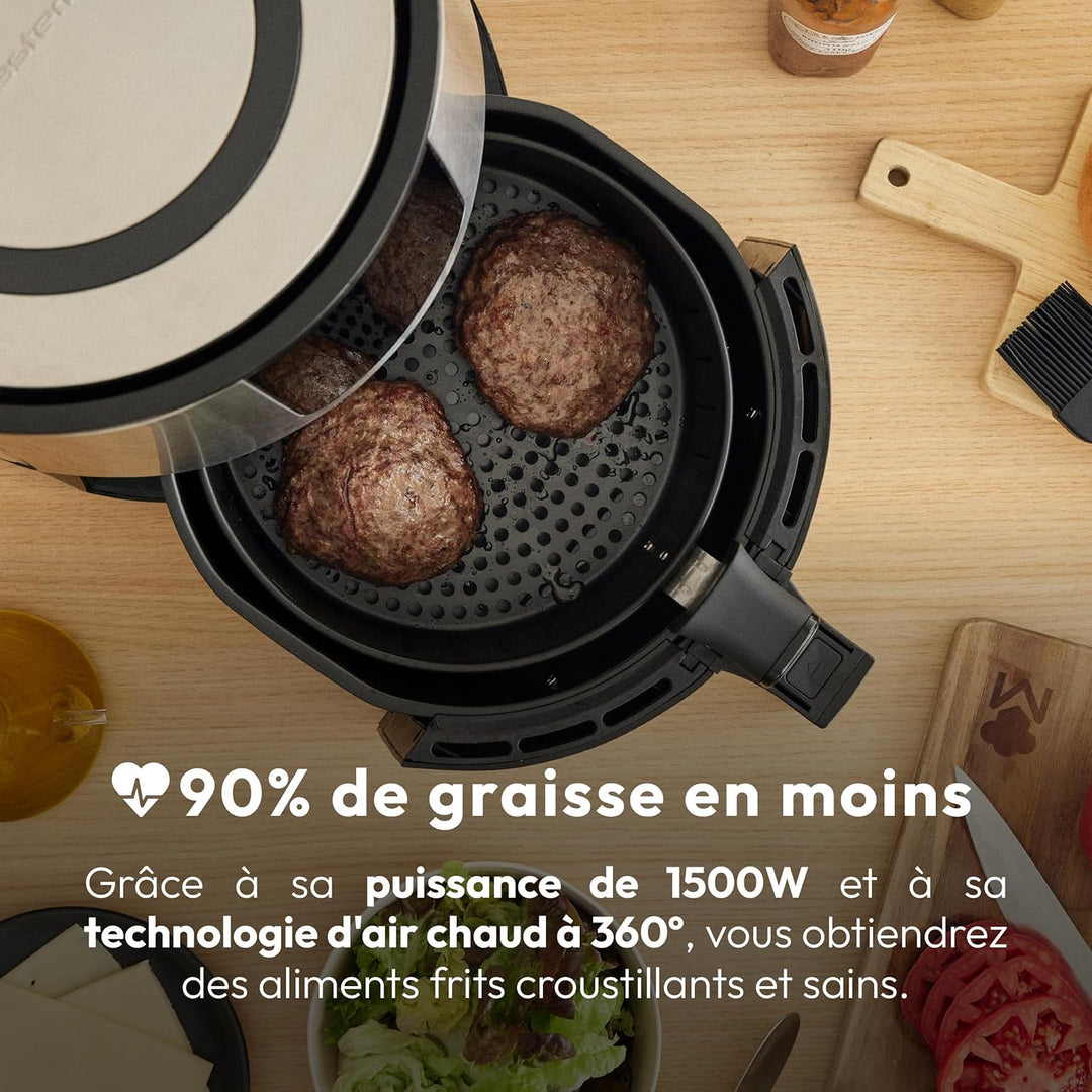 MasterPRO Rocket 360 | Hot Air Fryer | 3.6 L Capacity and 1500 W Power | LED Touch Screen and Non-St