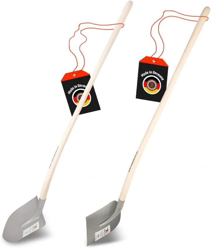 SHW-FIRE Holsteiner und Frankfurter Schaufel aus Spezialstahl und Eschenholz. 130cm