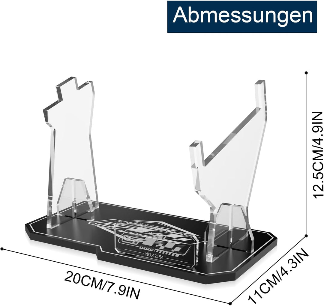 cooldac Acryl Display-Ständer kompatibel mit Lego 42154 Technic Ford Gt Bausatz, klarer individuelle