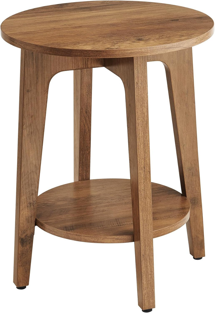 VASAGLE Beistelltisch, Sofatisch, Kleiner runder Tisch für Wohnzimmer, Nachttisch für kleine Räume,