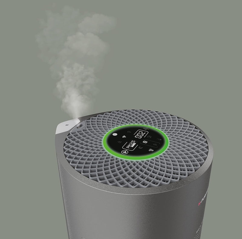 Hoover H-PURIFIER 700 Luftreiniger – mit HEPA-13 Filter für bessere Luftqualität – Luftmesser mit CO