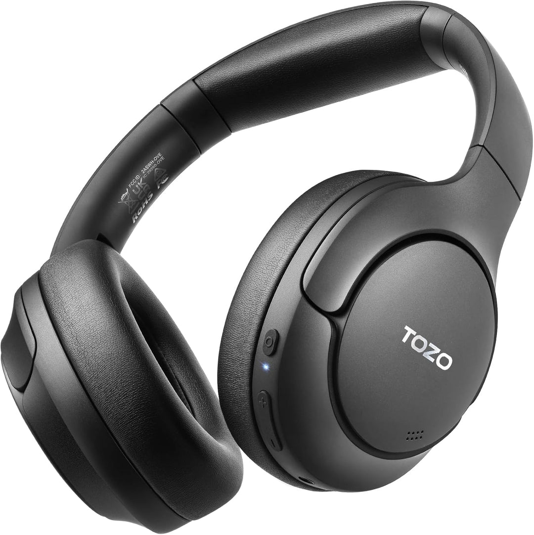 TOZO HT2 Kabelloser Bluetooth Kopfhörer Over-Ear mit Hybrid Active Noise Cancelling, 56 Stdn. Spielz