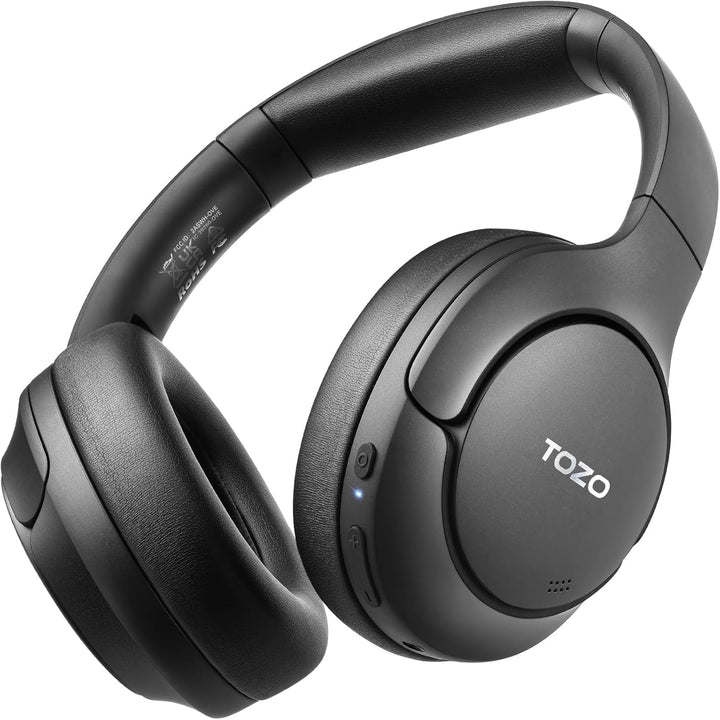 TOZO HT2 Kabelloser Bluetooth Kopfhörer Over-Ear mit Hybrid Active Noise Cancelling, 56 Stdn. Spielz