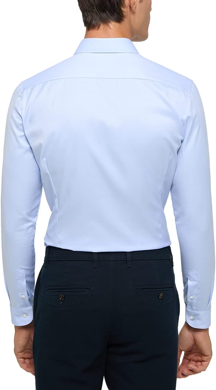 eterna Herren Cover Shirt SUPER Slim 43 Hellblau, 43 Hellblau