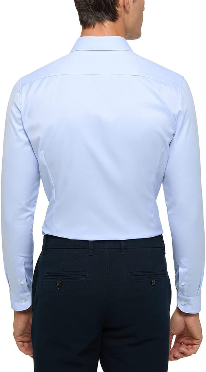 eterna Herren Cover Shirt SUPER Slim 43 Hellblau, 43 Hellblau