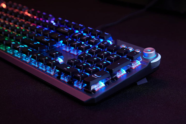 MSI VIGOR GK71 SONIC US LAYOUT Gaming Tastatur QWERTY (kabelgebunden, MSI SONIC RED Switch, schwarz,