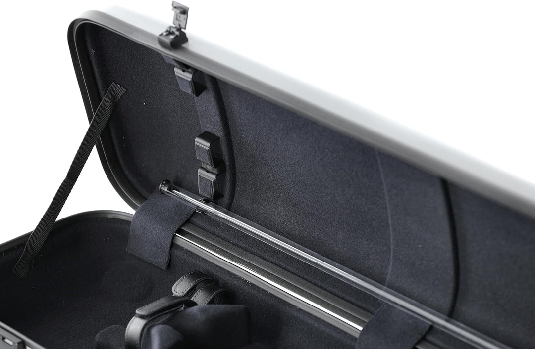 GEWA Violinkoffer AIR 2.1 silber metallic hochglanz, mit zusätzlichem Seitengriff, Made in Germany s