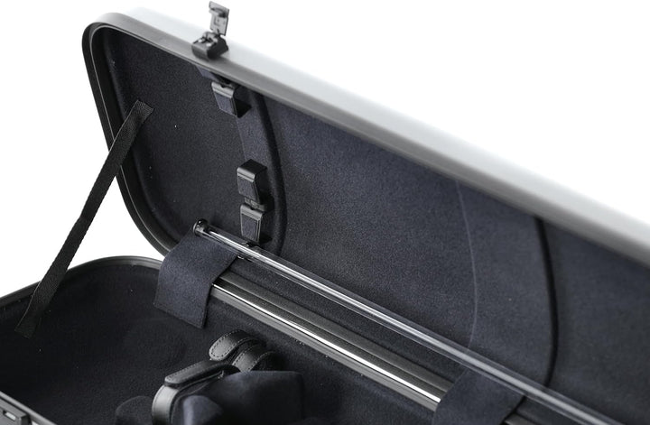 GEWA Violinkoffer AIR 2.1 silber metallic hochglanz, mit zusätzlichem Seitengriff, Made in Germany s