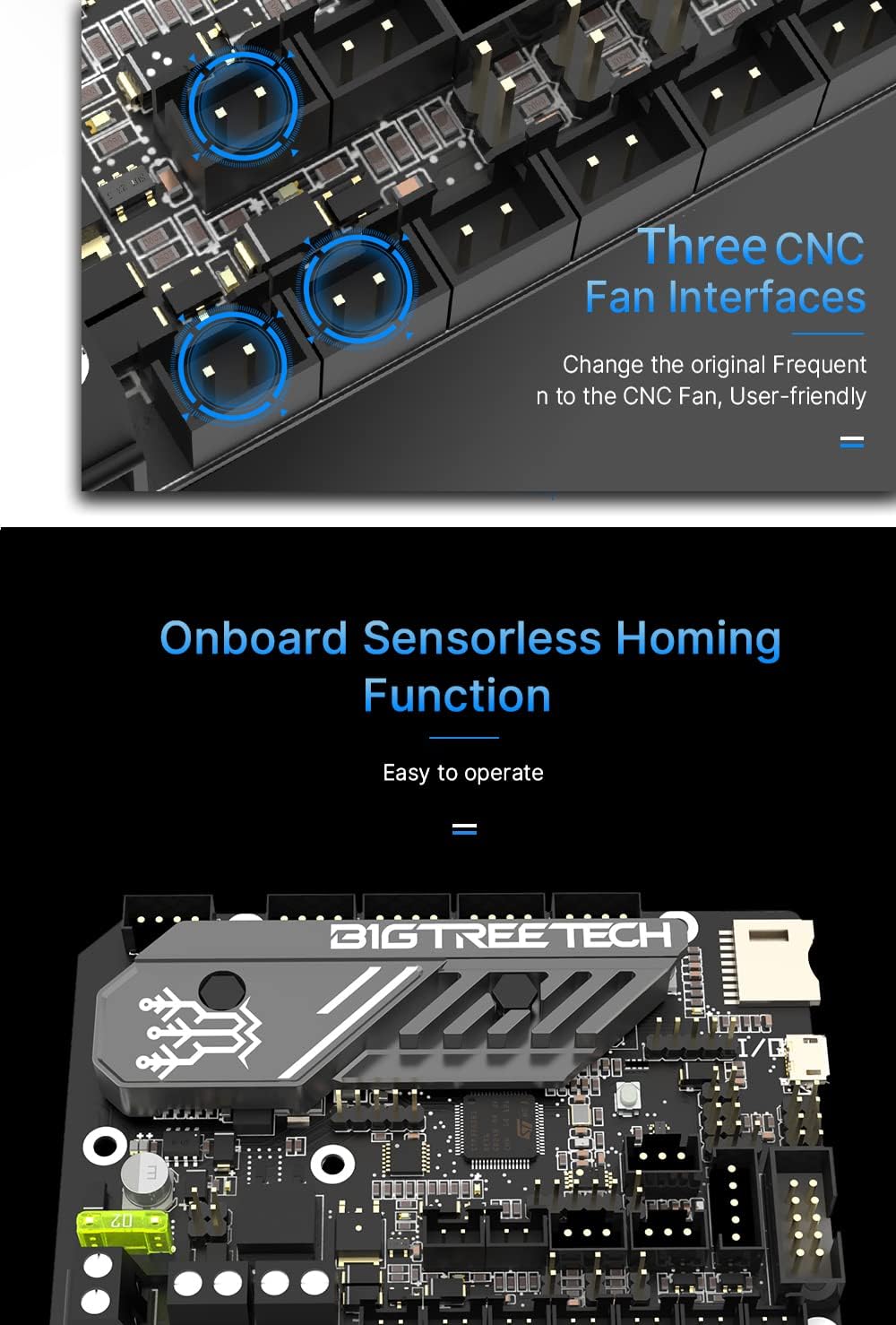 BIGTREETECH SKR Mini E3 V3.0 Steuerplatine Support TMC2209 Stepper Driver Upgrade 32Bit 3D-Drucker S