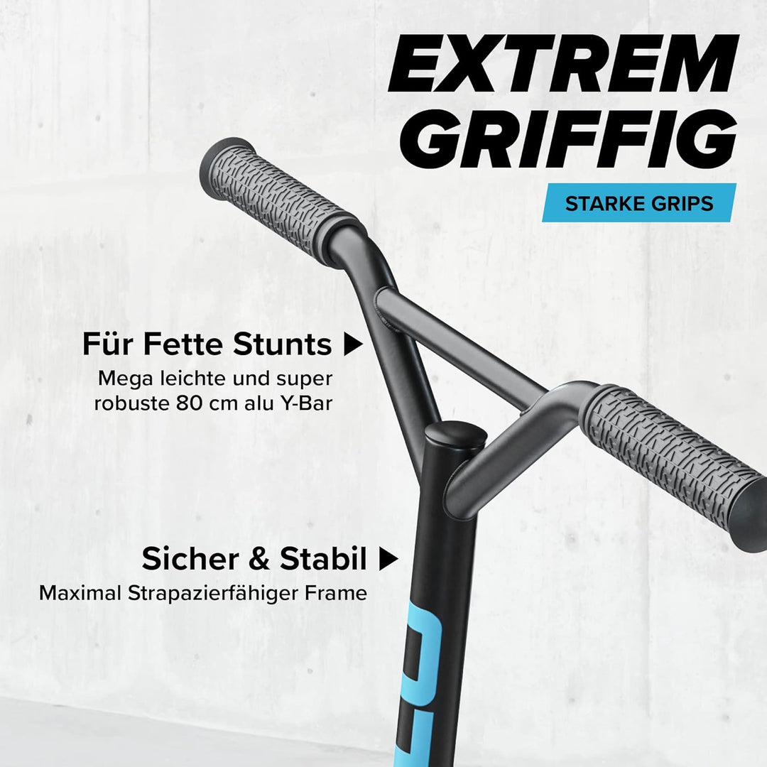 Apollo Stunt Scooter - Genius Pro | Robuster Kinder Scooter mit ABEC 9 Kugellager | Trick Roller, Tr