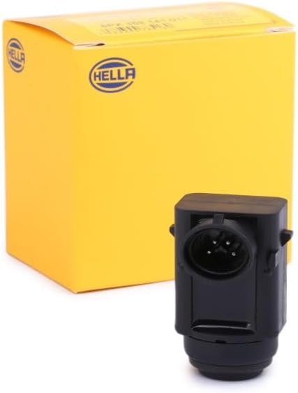 HELLA 6PX 358 141-011 Sensor, Einparkhilfe - 4-polig - gesteckt - lackierbar - mit Befestigungsring