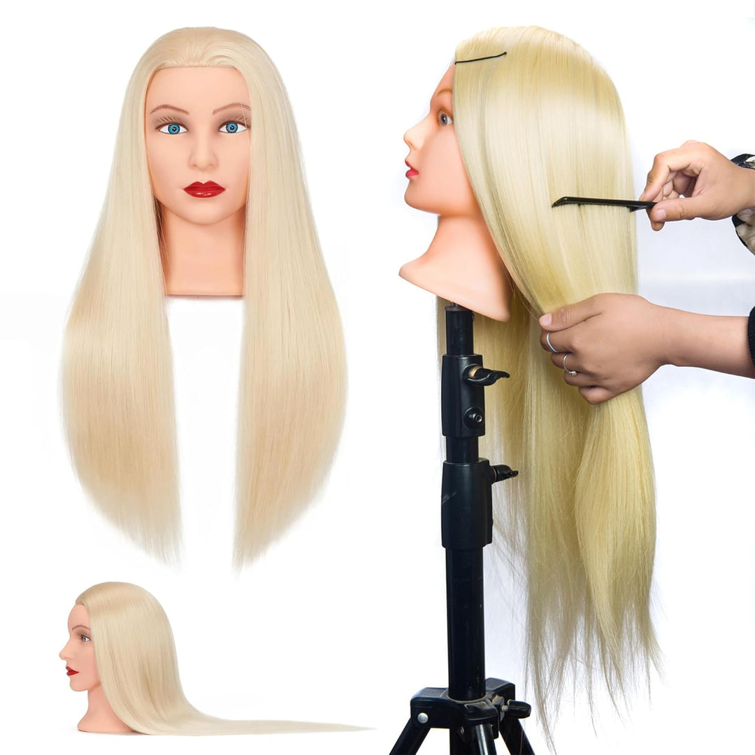 FGXY Haartraining Kopf, Modell Frisur Set Werkzeuge und Feste Klammern und Unsichtbare Haarcurler Se