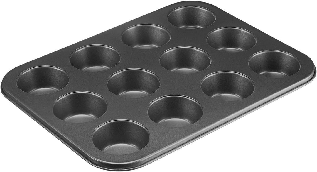 Westmark Muffinbackform, Für 12 Muffins, Antihaftbeschichtung, kaltgewalzter Stahl, Back Meister, An