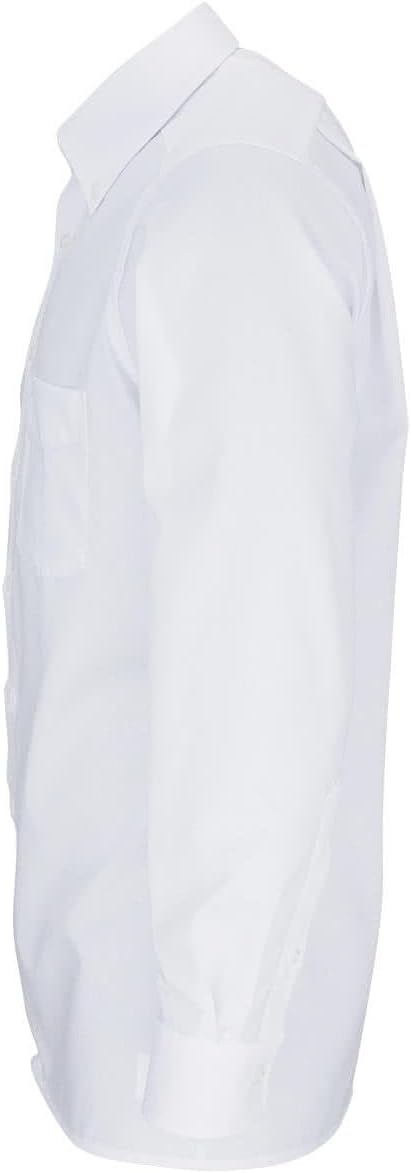 OLYMP Herren Businesshemd Langarm Luxor,Kariert,modern fit,Button-Down-Kragen 37 Weiss, 37 Weiss