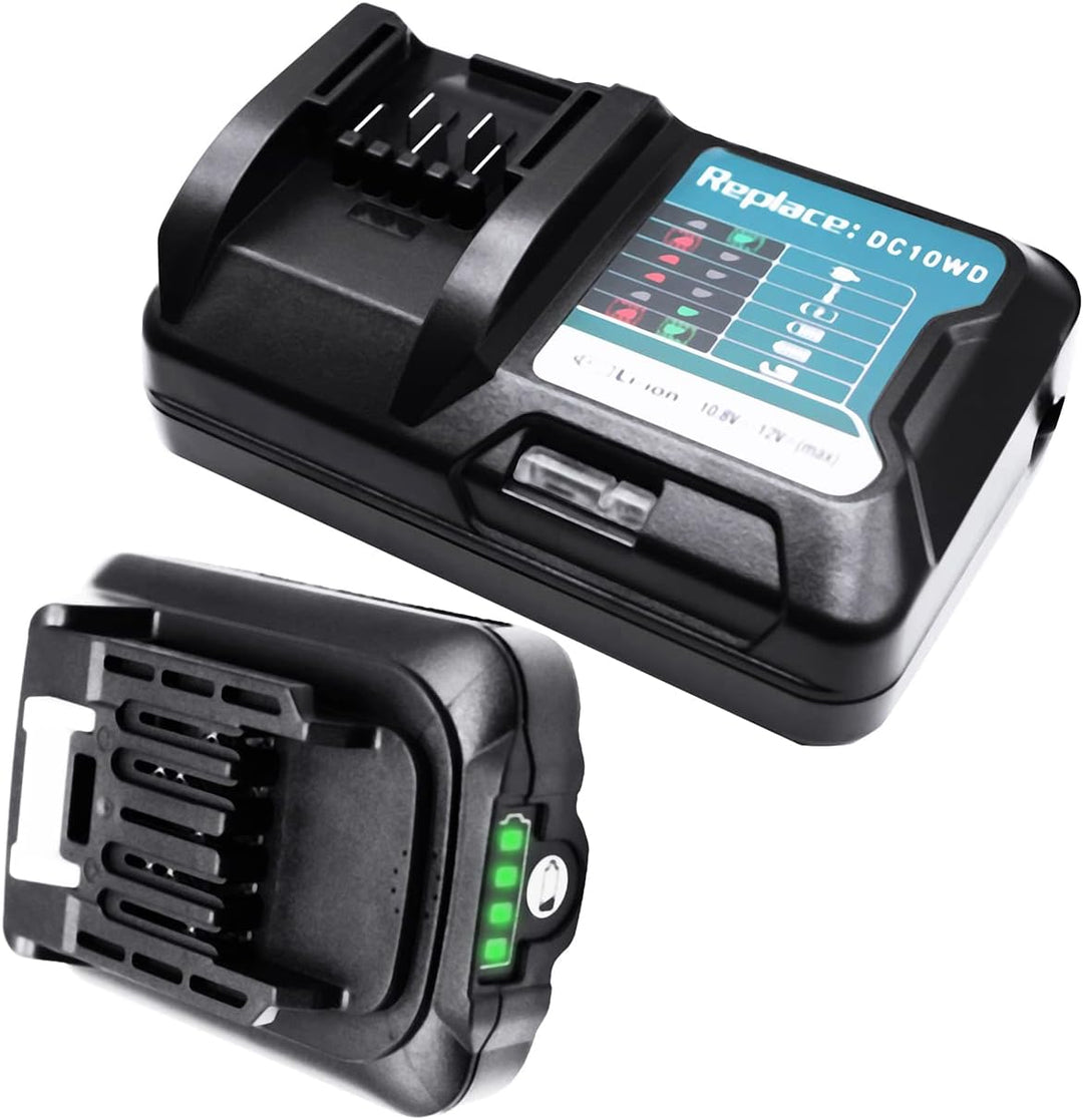 GOLEMON BL1021B BL1041B Akku (BL1016) BL1015 BL1020B + Ladegerät Für Makita Tool DF031D DF0331D TD11