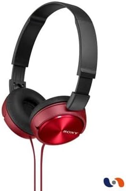 Sony MDR-ZX310 Kopfhörer, faltbar, Metallic-Rot, uni, Rot