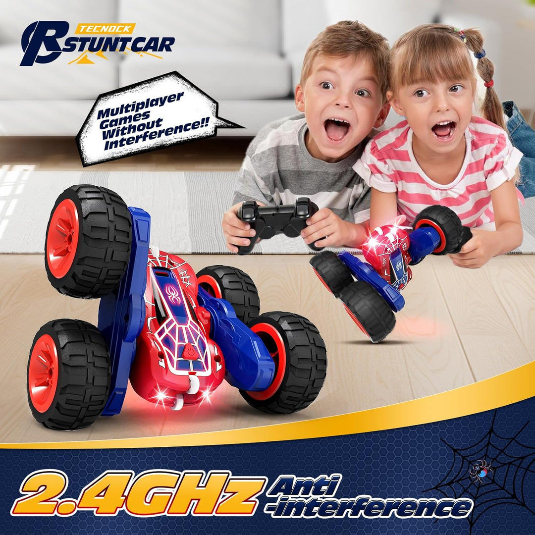 Tecnock 2024 Ferngesteuertes Auto mit 2.4 Ghz Fernbedienung 360°Flip Stunts Rc Auto Monstertruck mit