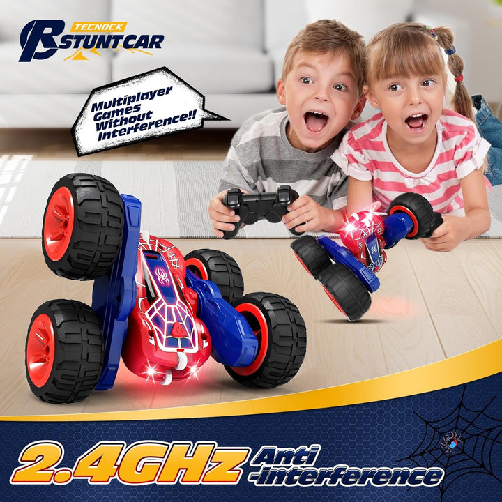 Tecnock 2024 Ferngesteuertes Auto mit 2.4 Ghz Fernbedienung 360°Flip Stunts Rc Auto Monstertruck mit