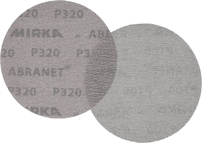 50x MIRKA Haftschleifscheibe ABRANET Grip 150mm K.320 f.HO/Metall/Lack/Ku. Korn P320 Single, Korn P3