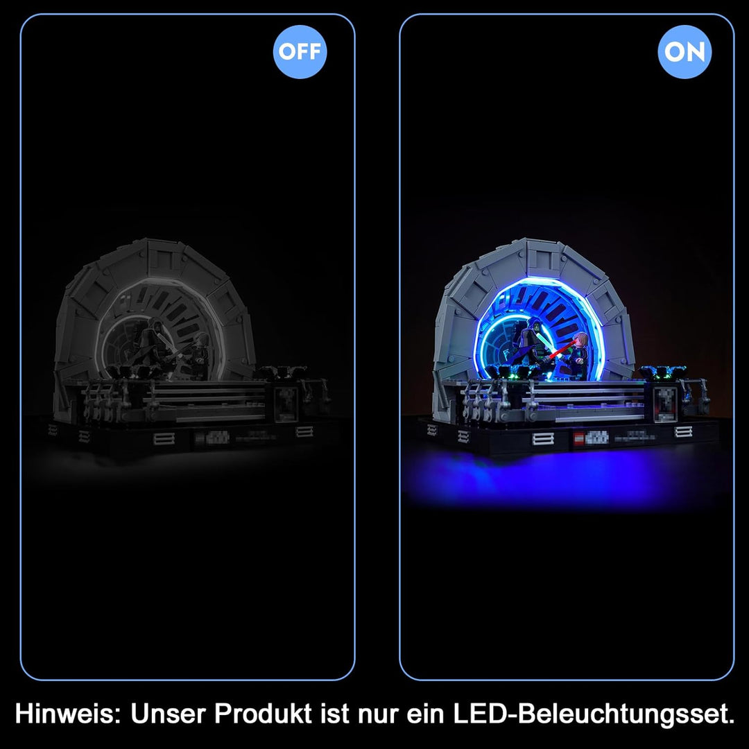 LocoLee Led Licht Set für Lego Thronsaal des Imperators, Led Beleuchtungs Set für Lego 75352 Star Wa