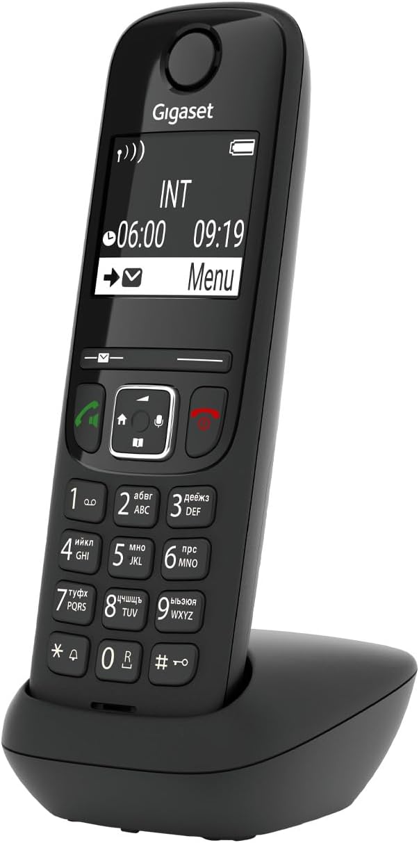 Gigaset AS690HX - DECT-Mobilteil mit Ladeschale – hochwertiges Schnurloses Telefon für Router und DE