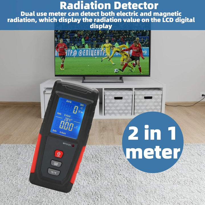 EMF Meter EMF Messgerät Mini LCD Tragbar Elektromagnetische Strahlung Detektor Strahlungsdetektor di