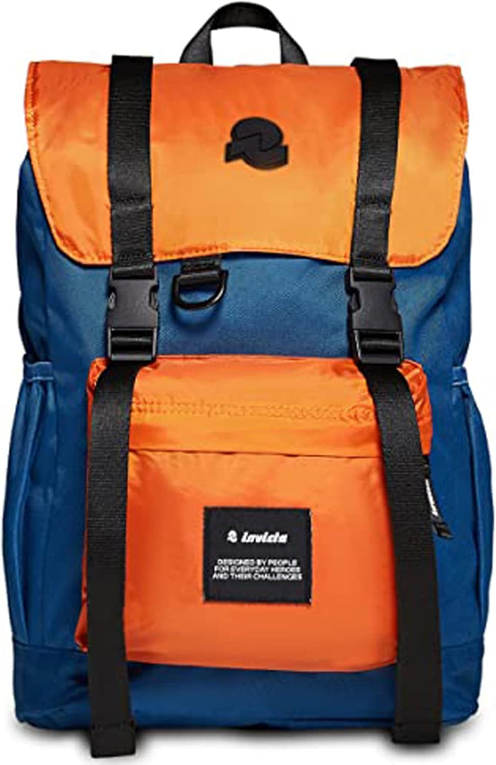 INVICTA CHAT COLORBLOCK LEGACY, Rucksack aus nachhaltigem Stoff, Praktisch & Unisex, Leicht, kompakt