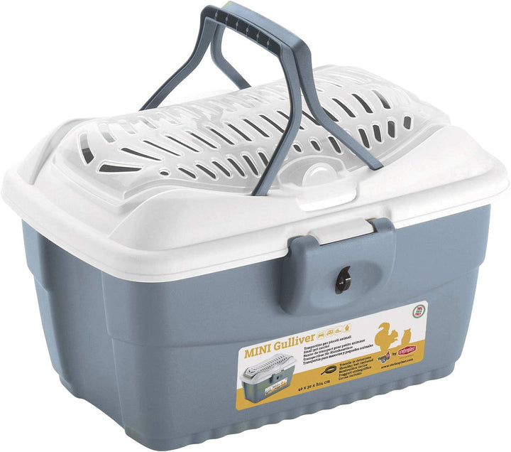Stefanplast Mini Gulliver Transportbox für Kleintiere wie Hasen, Kaninchen, Hamster, Meerschweinchen