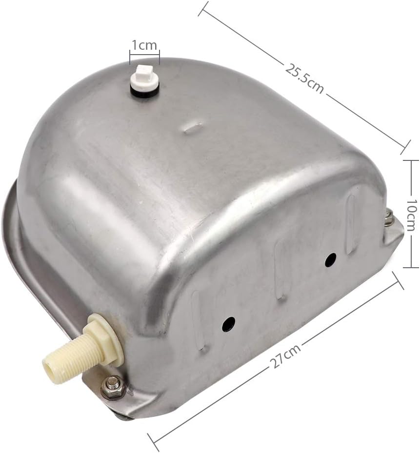 MUALROUS Automatische Hund Wasserschale Viehwasserschalen Edelstahl-Tiertrinker mit 2Pcs einstellbar