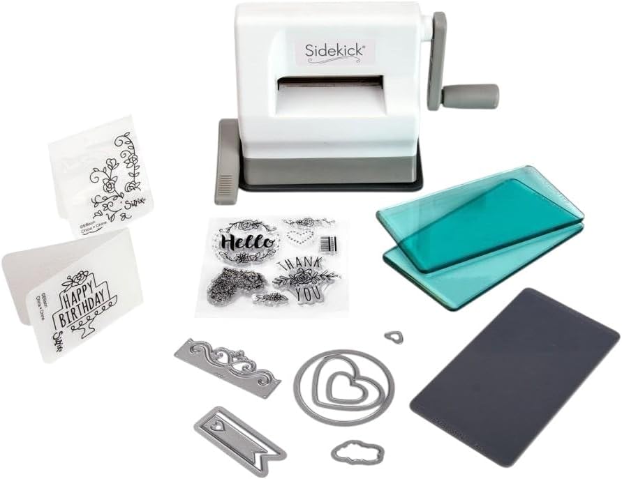 Sizzix Sidekick Stanzmaschine 661770, mit 6, 35 cm Öffnung, Weiss Sidekick Starter