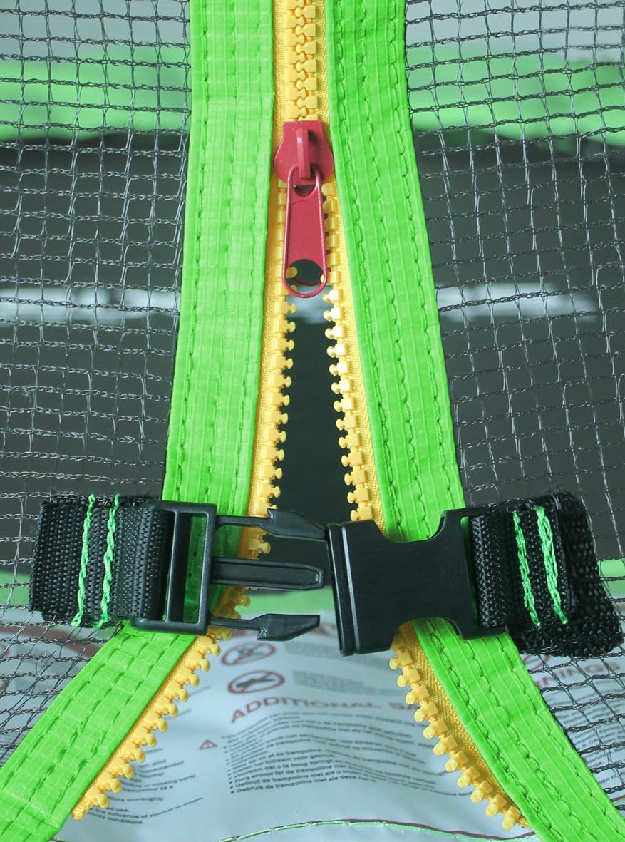 SixBros. SixJump 1,40 M Gartentrampolin versch. Farben Trampolin mit Sicherheitsnetz Grün, Grün