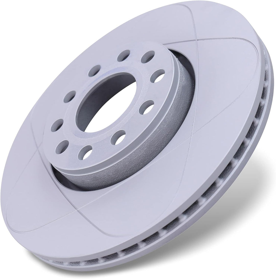 ATE Bremsenset Vorderachse inkl. Power Disc Bremsscheiben Vorne Ø 288 mm Belüftet und Ceramic Bremsb