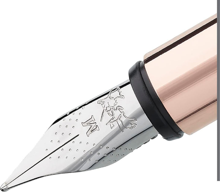 Faber-Castell 343103 - Füller Neo Slim Metall, Federbreite B, schwarz mit rosegold Federbreite B sch